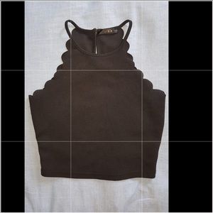 SHEIN Black Crop Top